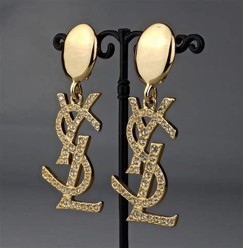 ysl logo earrings dupe|ysl earrings dangle.